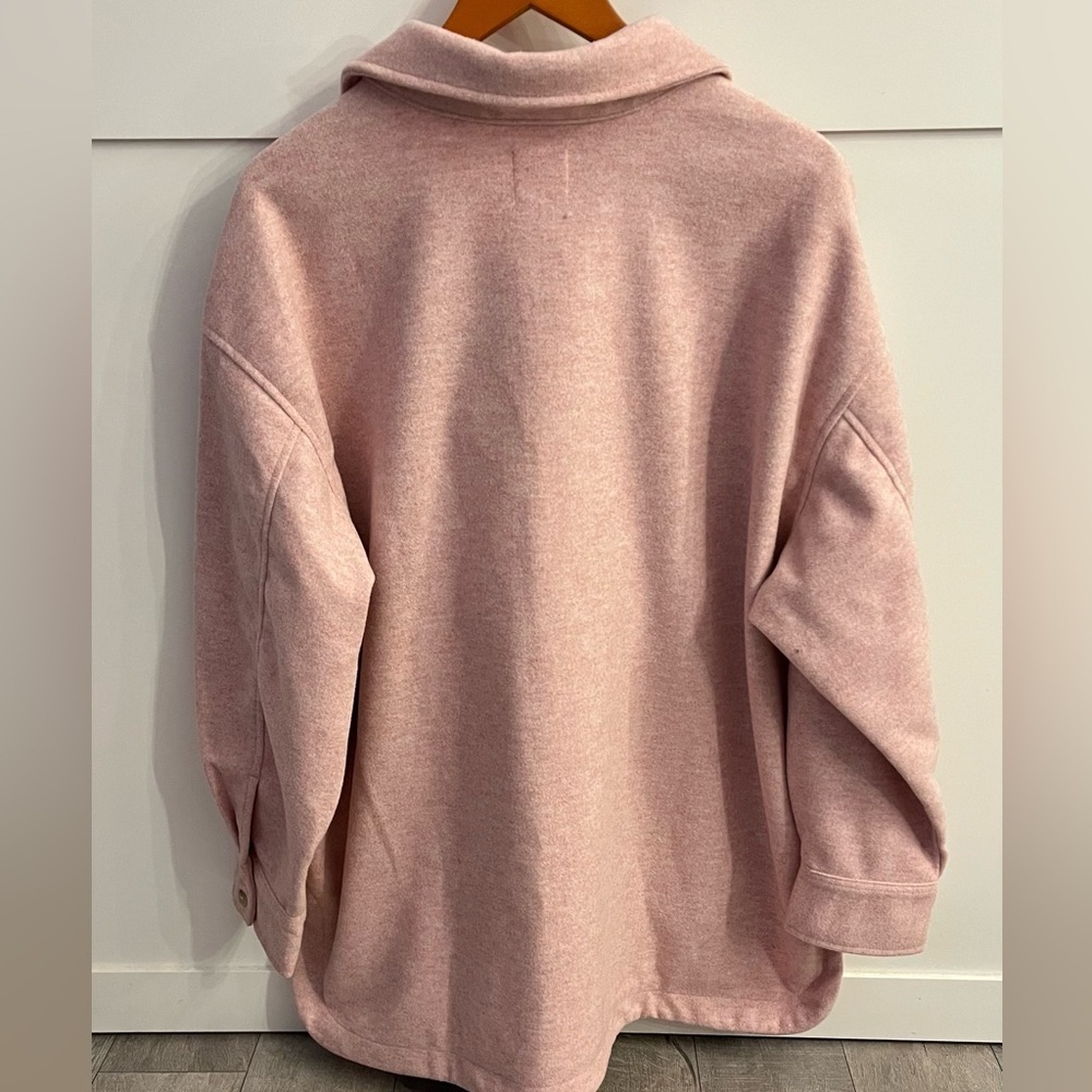 H&M Light Pink Shacket with Pockets - Picture 3 of 3